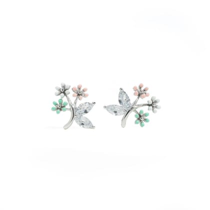 Sofia Studs | 925 Silver Earrings for Women-Silver