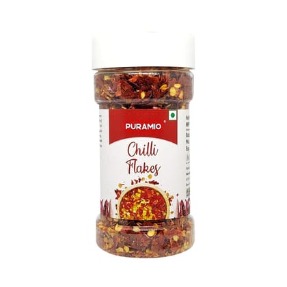 Puramio Chilli Flakes (100% Natural), 70 gm