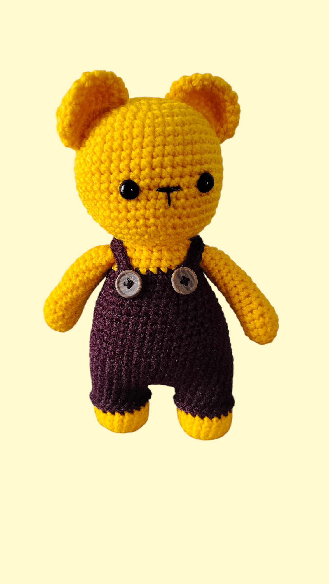 Fluffy Bear Crochet Stuffed Toy