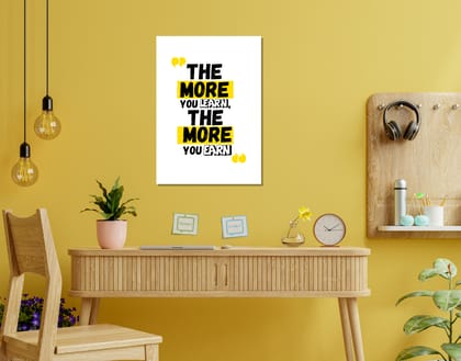 "WORK MOTIVATION~ MONEY$"- Shiny & Sturdy Metallic Poster  Art That Pops & Sticks-A3