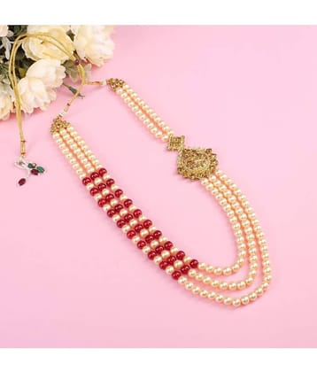 pearl beads Dulha groom sherwani Necklace/Moti Mala for Men for wedding | Exquisite Groom Mala | Perfect for Grooms