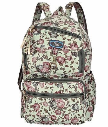 SVB BAG 30 Ltrs Faux Leather Backpack *For Women ( Grey ) - Grey