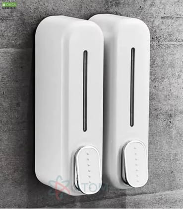 Wall-Mounted Soap & Bath Gel Manual Dispenser – Press Type | Best Bathroom Dispenser | No Drill