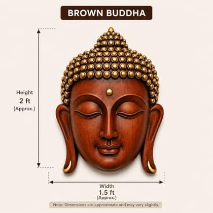 Wall Hanging Statue for Home Decor, Resin Meditation Buddha Wall Art for Living Room, Office, Temple, Yoga Room &