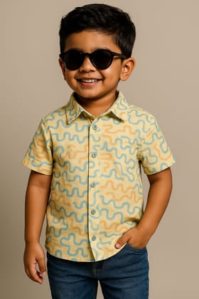 Scribble Scrubble Boy Shirt-1-2 years