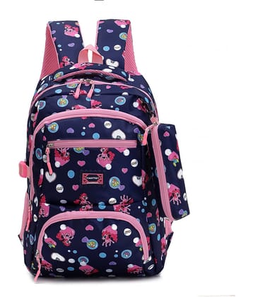 Tinytot 30 Ltrs Blue School Bag for Boys & Girls