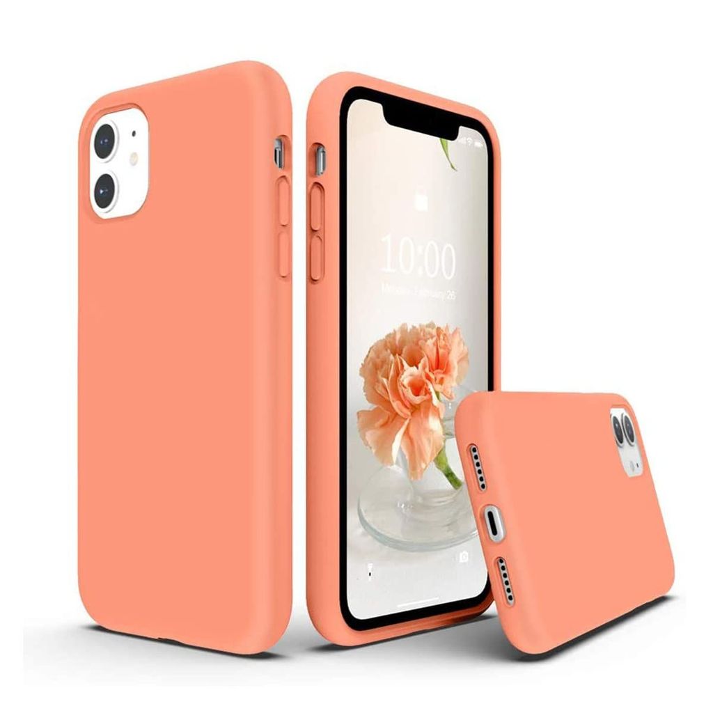 LIRAMARK Liquid Silicone Soft Back Cover Case for Apple iPhone 11