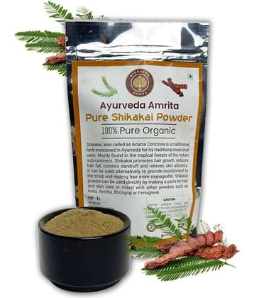 Ayurveda Amrita Organic Shikakai Powder Hair Scalp Treatment 100 g