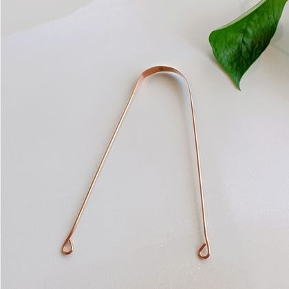 Pure Copper Tongue Cleaner Ayurvedic Benefits Brown-12