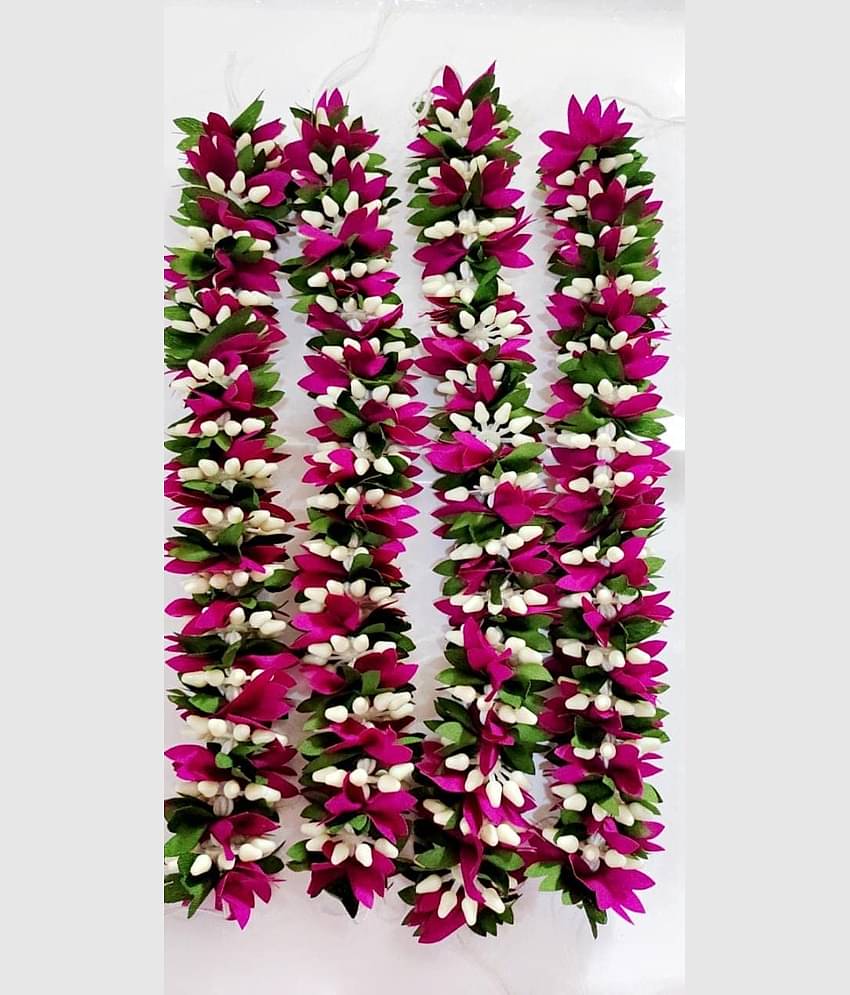 Padmavathi Enterprises - Purple Lily Artificial Garland ( Pack of 4 )
