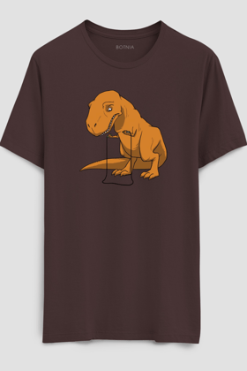 Skipping Dinno- Half sleeve t-shirt-XS