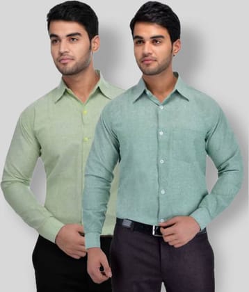 DESHBANDHU DBK - Multicolor Cotton Regular Fit Men's Formal Shirt (Pack of 2)