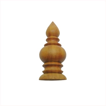 Pooja Kalash Small (35x75) - Without Polish - Natural Wood Design - 35 mm Base Diameter - 75 mm Height - Traditional Wooden Poojai Kalasam - Elegant Finish - Rituals & Decor