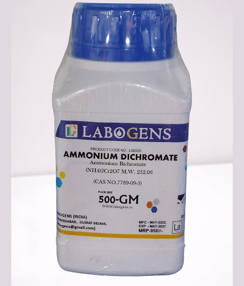 AMMONIUM DICHROMATE 500GM