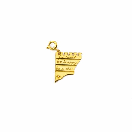 Be Loved, Be happy Diary Note Charm