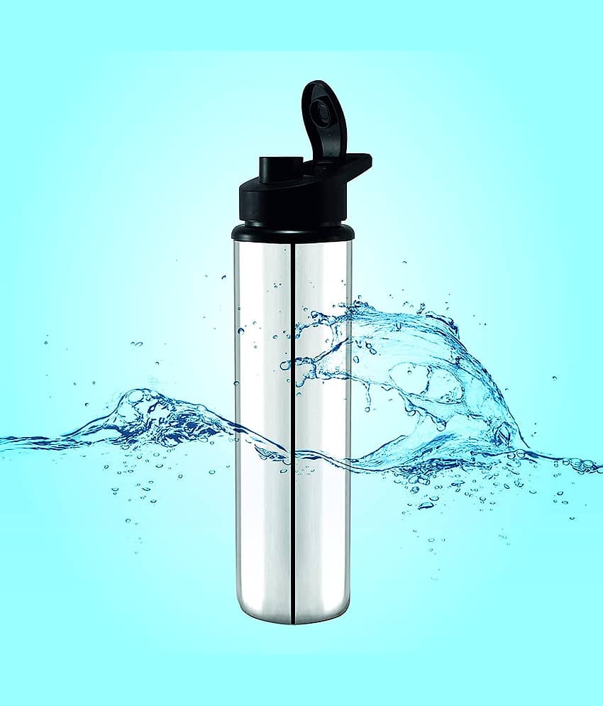 PIQUANT KITCHENWARE  Stainless Steel Fridge Water Bottle For School,College,Office,Kids,Sports Bottle 900 ml Bottle Pack of 1