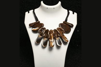 Embellished Brown Necklace