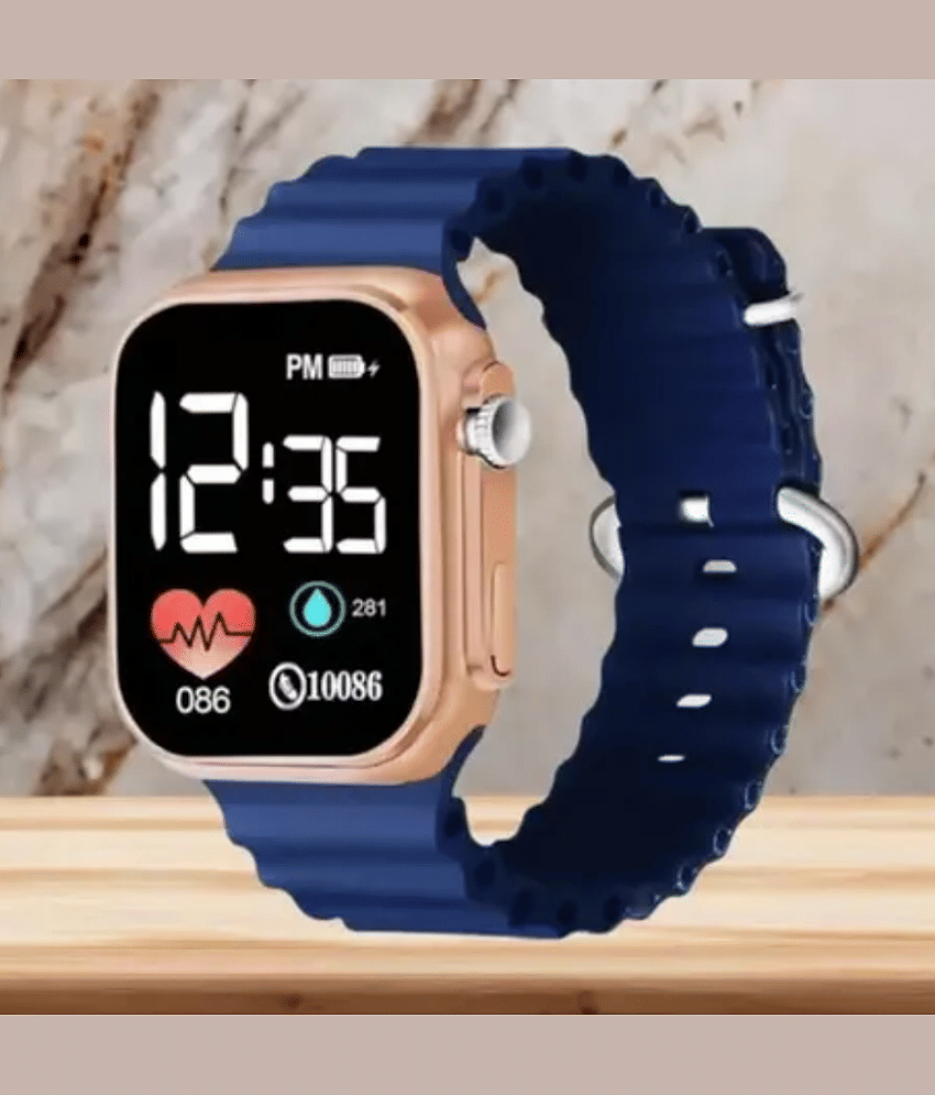 DECLASSE Blue PU Digital Men's Watch