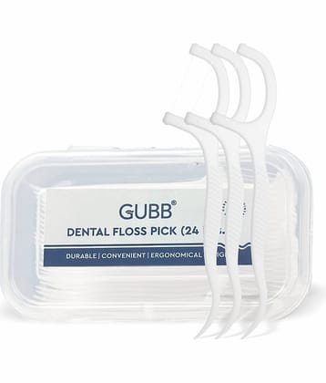Gubb Dental Floss pack of 24 Floss Pick 24 Pcs Pack of 2