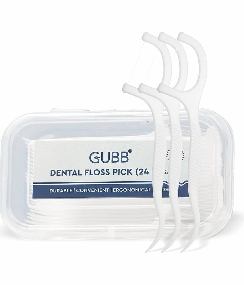 Gubb Dental Floss pack of 24 Floss Pick 24 Pcs Pack of 2
