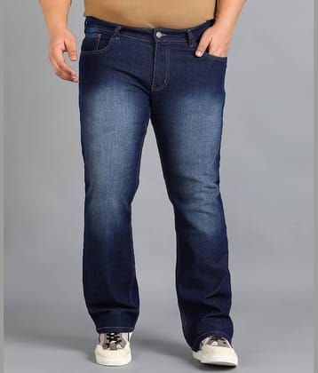 Urbano Plus Regular Fit Bootcut Men's Jeans - Dark Blue ( Pack of 1 )