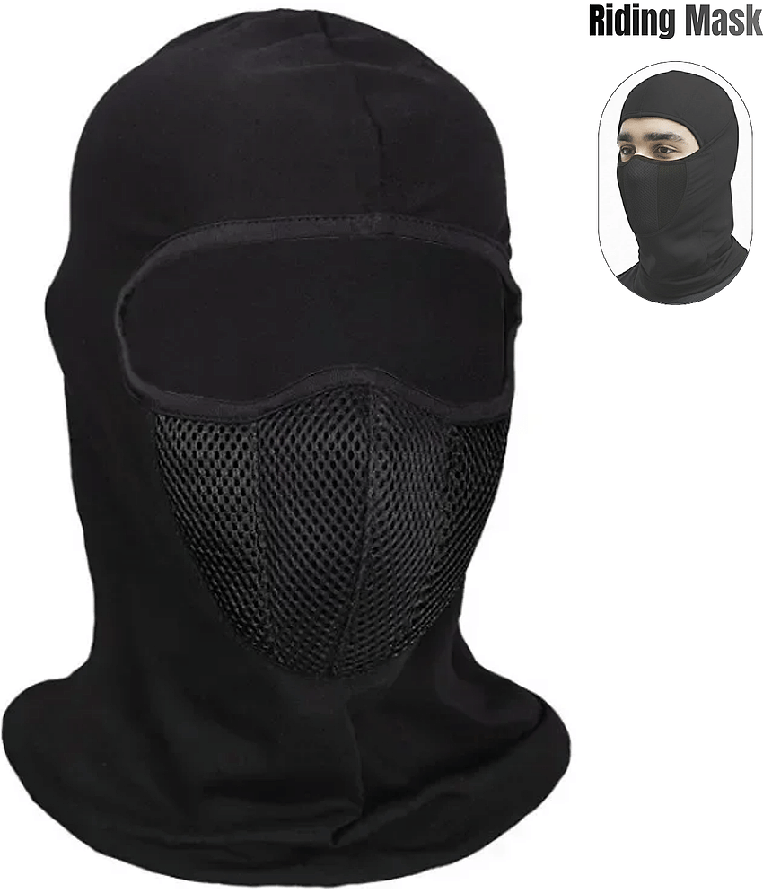 Aksmit Full Cover Face Mask Cotton Fabric Bike Riding Washable Dust Protection Balaclava For Men Women Neck Gaiter Helmet Liner Pack of 1
