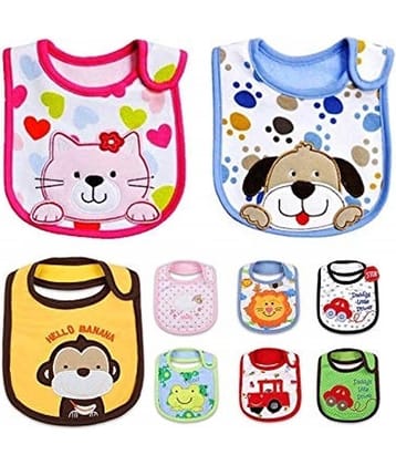 FOK Multi-Colour Cotton Bibs - Set of 1