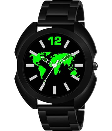 IIK COLLECTION - Black Stainless Steel Analog Men's Watch