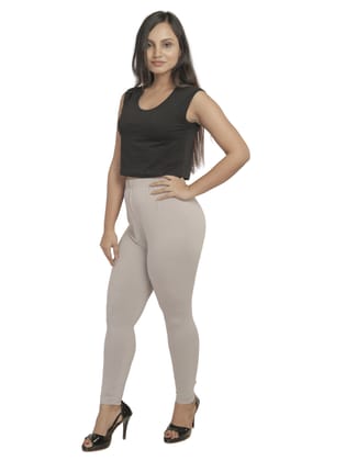 003AFR 4Cats Free Size Royal Ankle Cut Leggings - Steel Grey