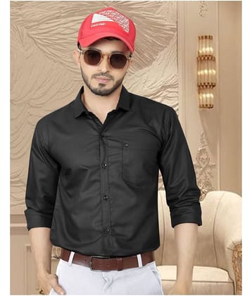 Fashionfricks Cotton Blend Regular Fit Solids Full Sleeves Men's Casual Shirt - Grey ( Pack of 1 )