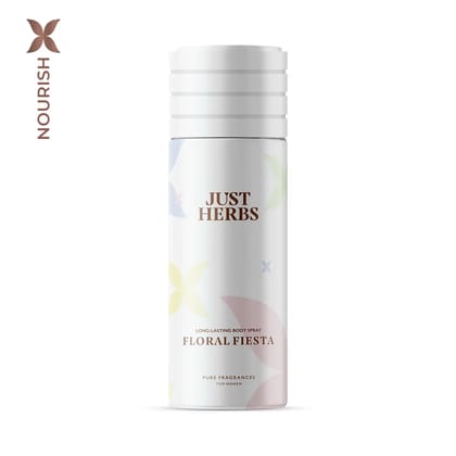Long Lasting Floral Fiesta Deodorant Body Spray For Women - Just Herbs