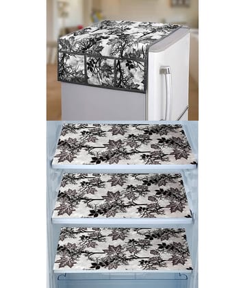 E-Retailer - Multicolor PVC Fridge  Top Cover (Pack of 4)