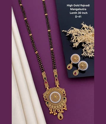 Shivay Fashion Golden Mangalsutra Set ( Pack of 1 )