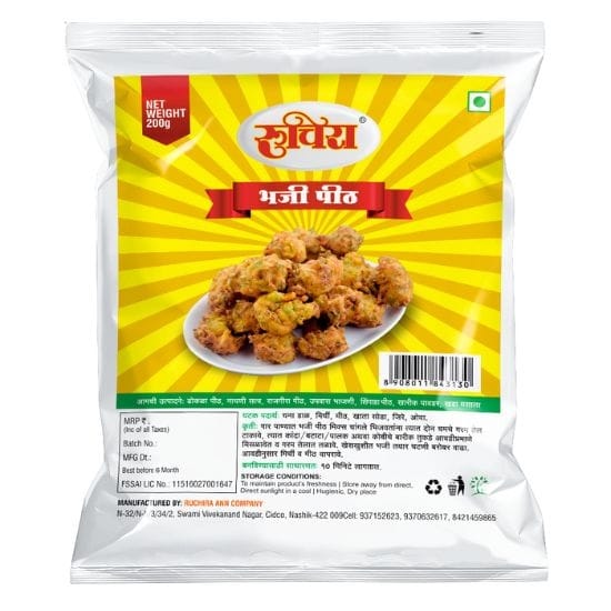 Ruchira Bhaji Peeth (200g) | Instant Pakoda & Bhajiya Mix | Crispy Fritter Flour