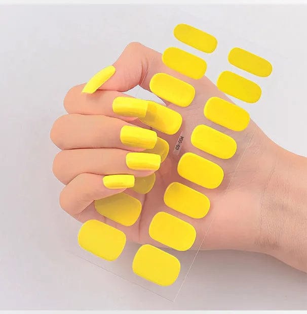 UV-Free Nail Wraps-Yellow