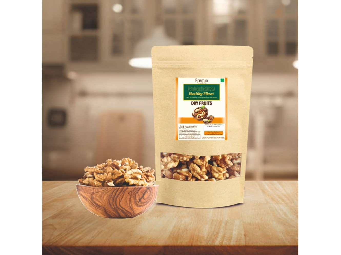 Healthy Fibres Walnut -Premia 250g