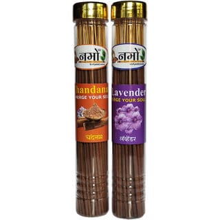 Chandanam  Lavender Agarbatti Pack of 2- (100 grams each) with free stand