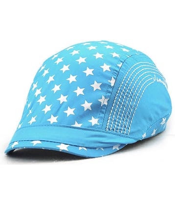 Zacharias Unisex Kids Cotton Beret Golf Cap jk-03 (Blue_1-4 Years) (Pack of 1)