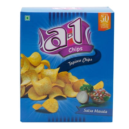 A1 Chips Tapioca Chips Salsa Masala, 160 gm