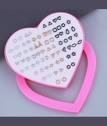 Stud Earring Stylish Multicolor Multi Designe Set Of 36 Earrings for girls