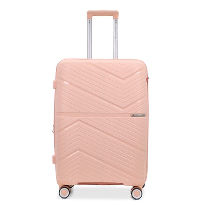 AMERICAN TRAVELLER TourisPrime Trolley Bag Single Medium | Polypropylene Hard-Shell Luggage| Expandable Travel Suitcase | TSA-Type Lock | Anti-Theft Zip | 8 Dual Wheels (1, Coral, M24) AMERICAN TRAVELLER TourisPrime Trolley Bag Single Medium | Polypropylene Hard-Shell Luggage| Expandable Travel Suitcase | TSA-Type Lock | Anti-Theft Zip | 8 Dual Wheels (1, Coral, M24)