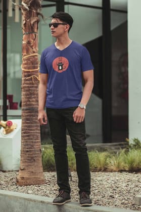 V Neck T-Shirt (Men) - Love Me, Human (5 Colours)