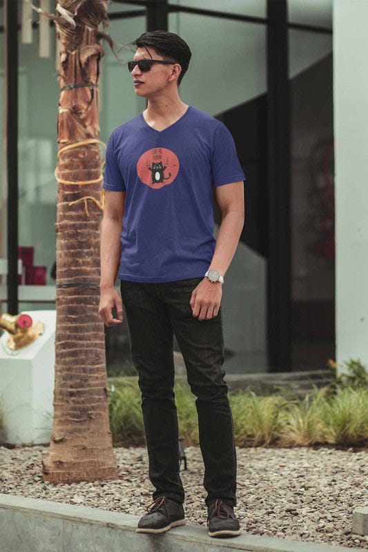 V Neck T-Shirt (Men) - Love Me, Human (5 Colours)