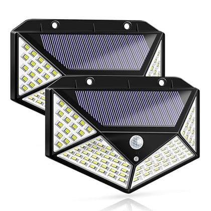 LA'FORTE Bright Outdoor Solar Motion Sensor Light, Wireless, Waterpro of (Pack of 2)