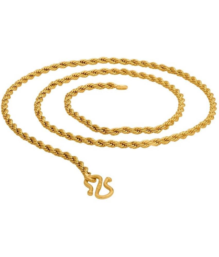 SHANKH-KRIVA Gold Plated Chain ( Set of 1 )