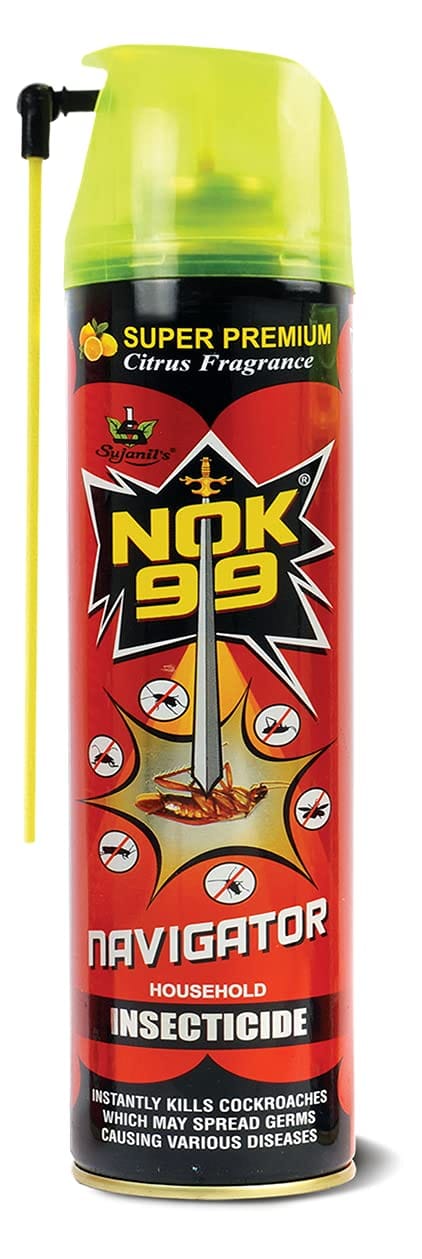 Nok-99 Navigator, Multipurpose Insect Killer Aerosol Instantly Kills Cockroaches Mosquitoes, 320 Ml (Pack Of 2)