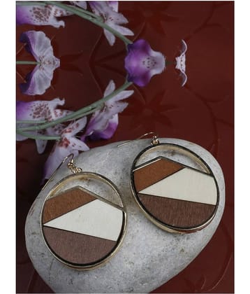 Prita's Fancy Fusion Wooden Earrings For Girls/Women