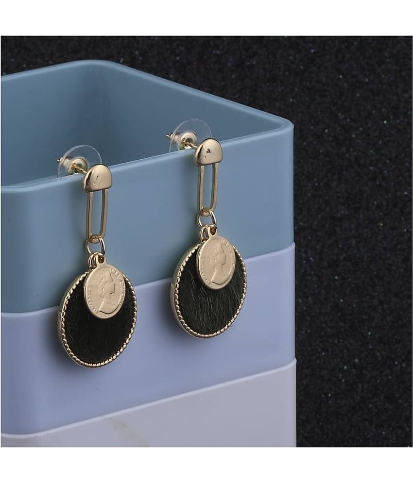SILVER SHINE Gold Plated Stylish Designer Dangle Earring For Women Girl