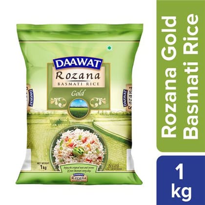Daawat Basmati Rice - Rozana Gold, 1 kg Pouch