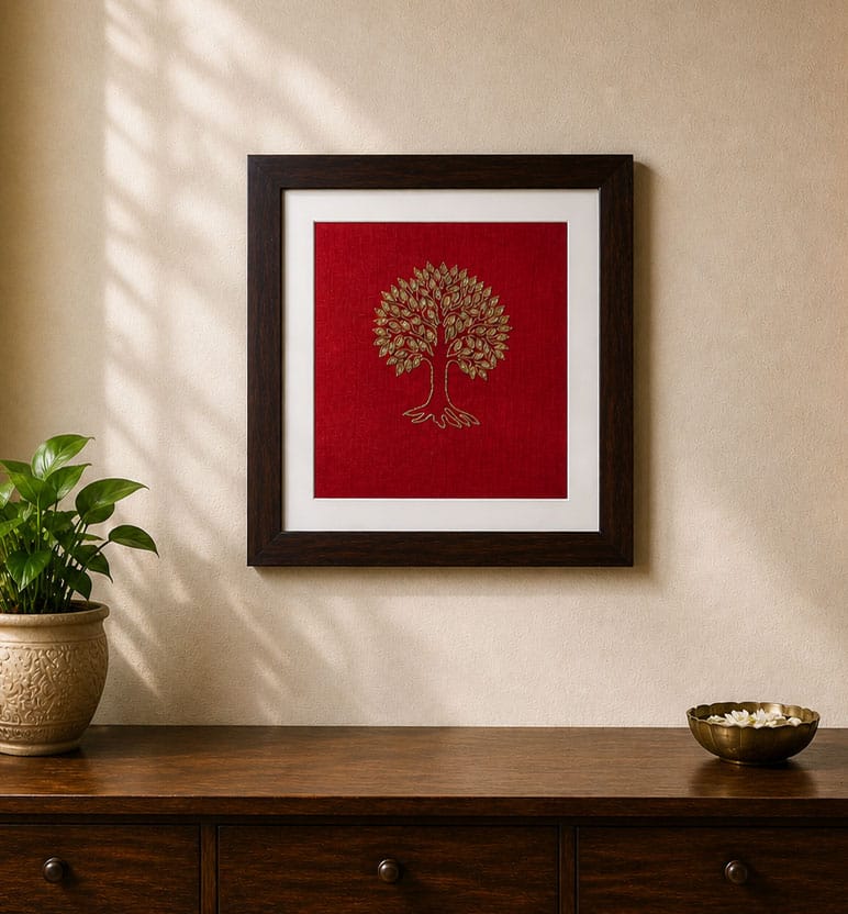 Zari Zardozi Embroidered Wall Frame